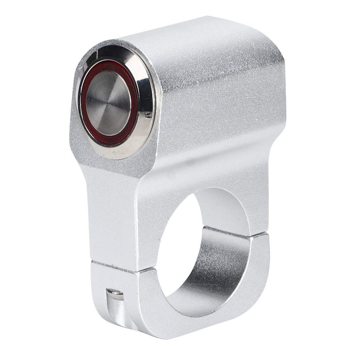 Motorrad, Fahrrad, Silber C4M139 25mm/0.98 Zoll wasserdichter Stahl Scheinwerfer Lenker Scheinwerfer