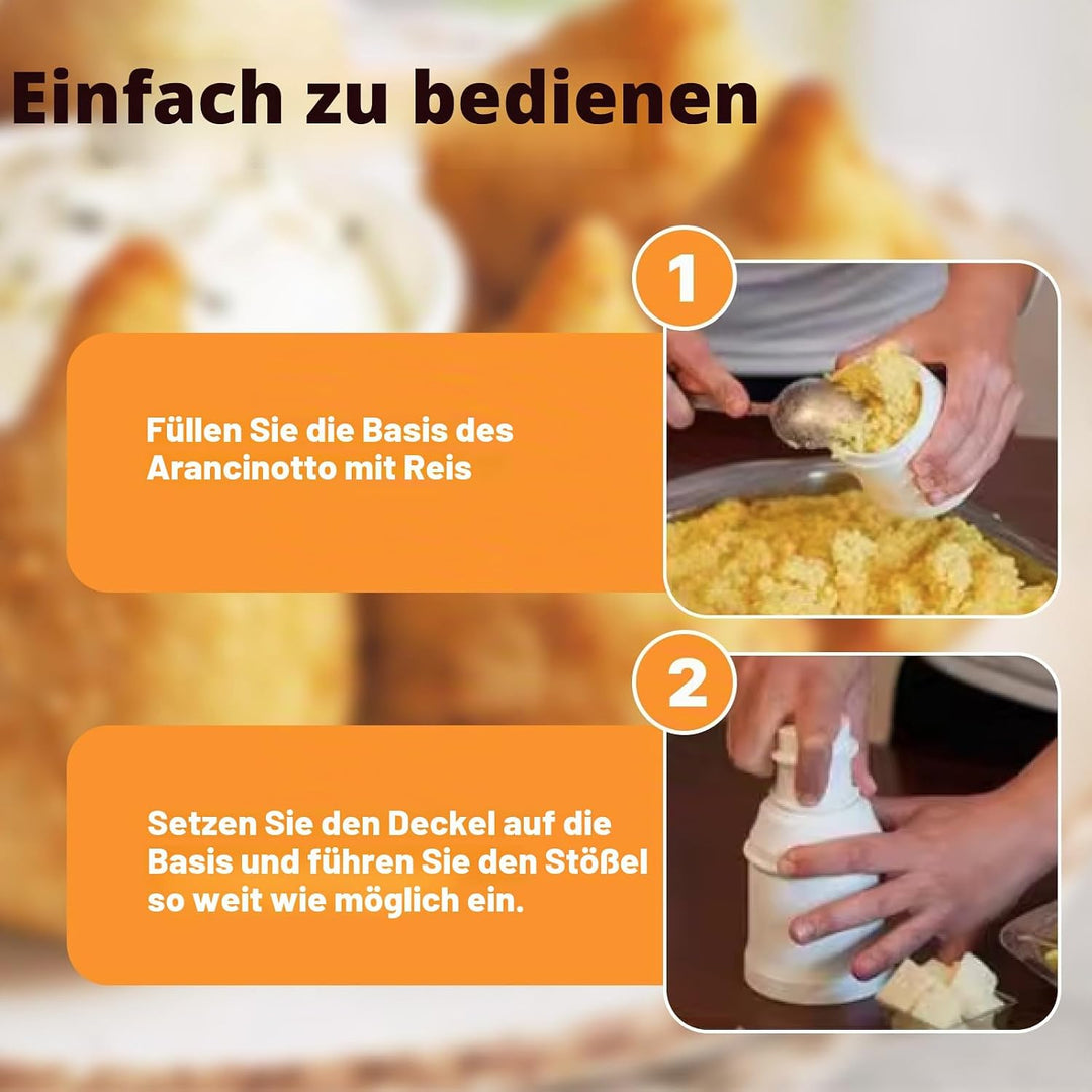 2 Stück Onigiri Form, 2 Form Arancini Maker, Onigiri Maker, Multifunktionale Reisbällchen 80-160g Fa