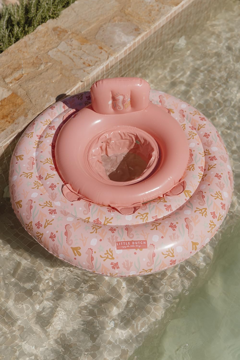 Little Dutch 2012846 Schwimmring/Schwimmsitz für Babys - Ocean Dreams rosa