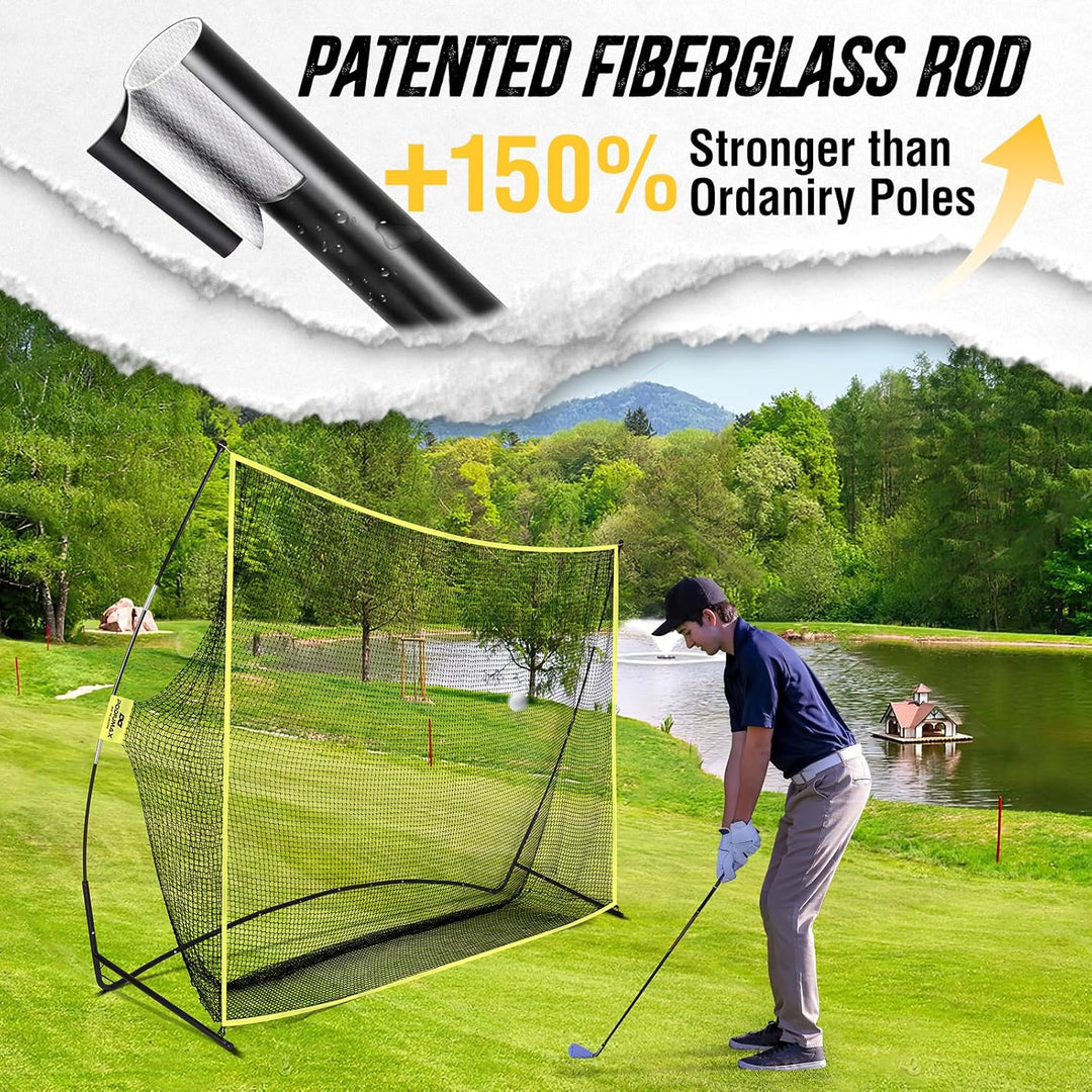 PodiuMax Golfschlägernetz, 3 x 2,1 m, Driving Range für Garten und Innenbereich, auch geeignet für F