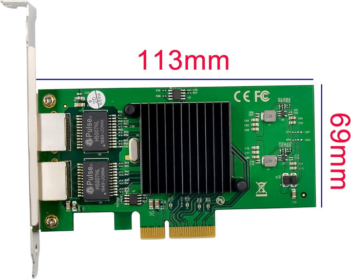 Dual-Port PCIe X4 Gigabit Netzwerkkarte 1000M PCI Express Ethernet Adapter mit Intel 82576 Zwei Port