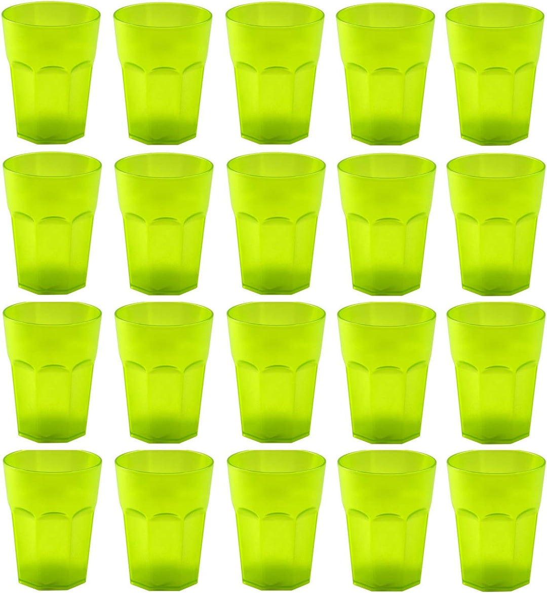 ENGELLAND 20x Kunststoffbecher Trinkbecher Party-Becher Plastikbecher Trink-Gläser Mehrweg Coktailbe