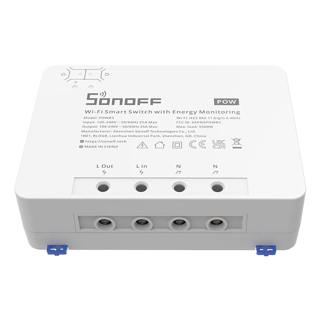 SONOFF POW R3 25A Energiemessung WiFi Smart Switch Überlastschutz Energieeinsparung Reichweite in Sp