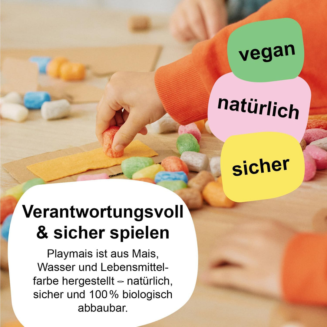 Playmais Anniversary Box 2025 | 1000 Teile | Bastelset | natürliches Spielzeug | inkl. Schwämmchen,