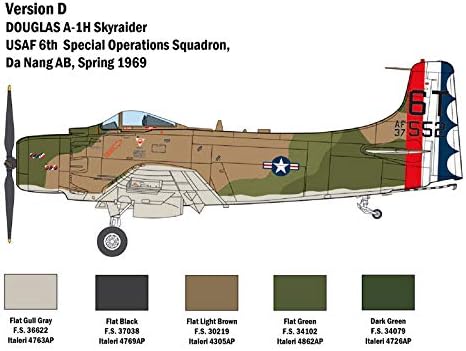 ITALERI 2788S - 1:48 A-1H Skyraider , Modellbau, Bausatz, Standmodellbau, Basteln, Hobby, Kleben, Pl