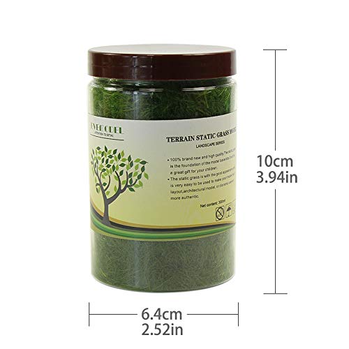 4 Flaschen*35g Grün 12mm Streugras Wiese Static Grass Powder Modellbahn Layout Gras Natürliche Farbe