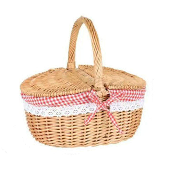 Picknickkorb, Picknickkorb, Picknickkorb aus Korbgeflecht, Landhausstil, Picknickkorb aus Korbgeflec