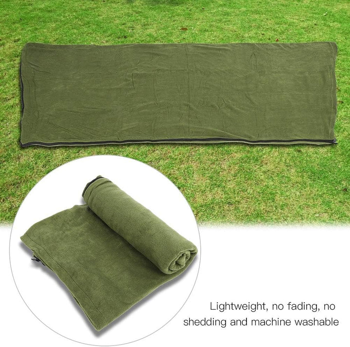 Schlafsack - Outdoor Camping Wandern Umschlag Tragbare Polar Fleece Anti-Pilling Schlafsack