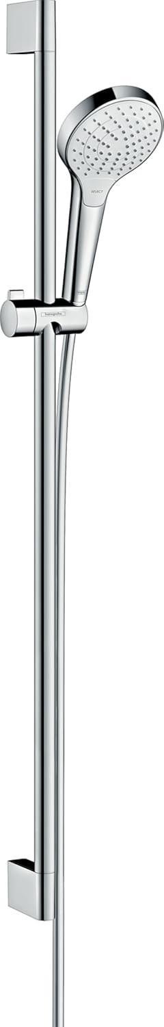 hansgrohe Croma Select S wassersparendes Duschset 0,90m, 3 Strahlarten Weiss/Chrom Weiss/Chrom 0,90m