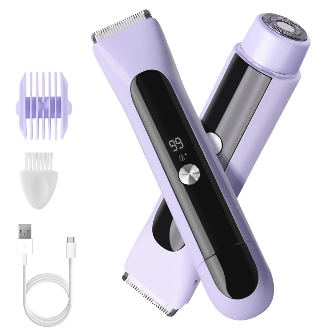 Damen Epilierer für Gesicht, Bikinizone und Achseln – Haarentferner mit Intimrasierer, Trimmer, Aufs