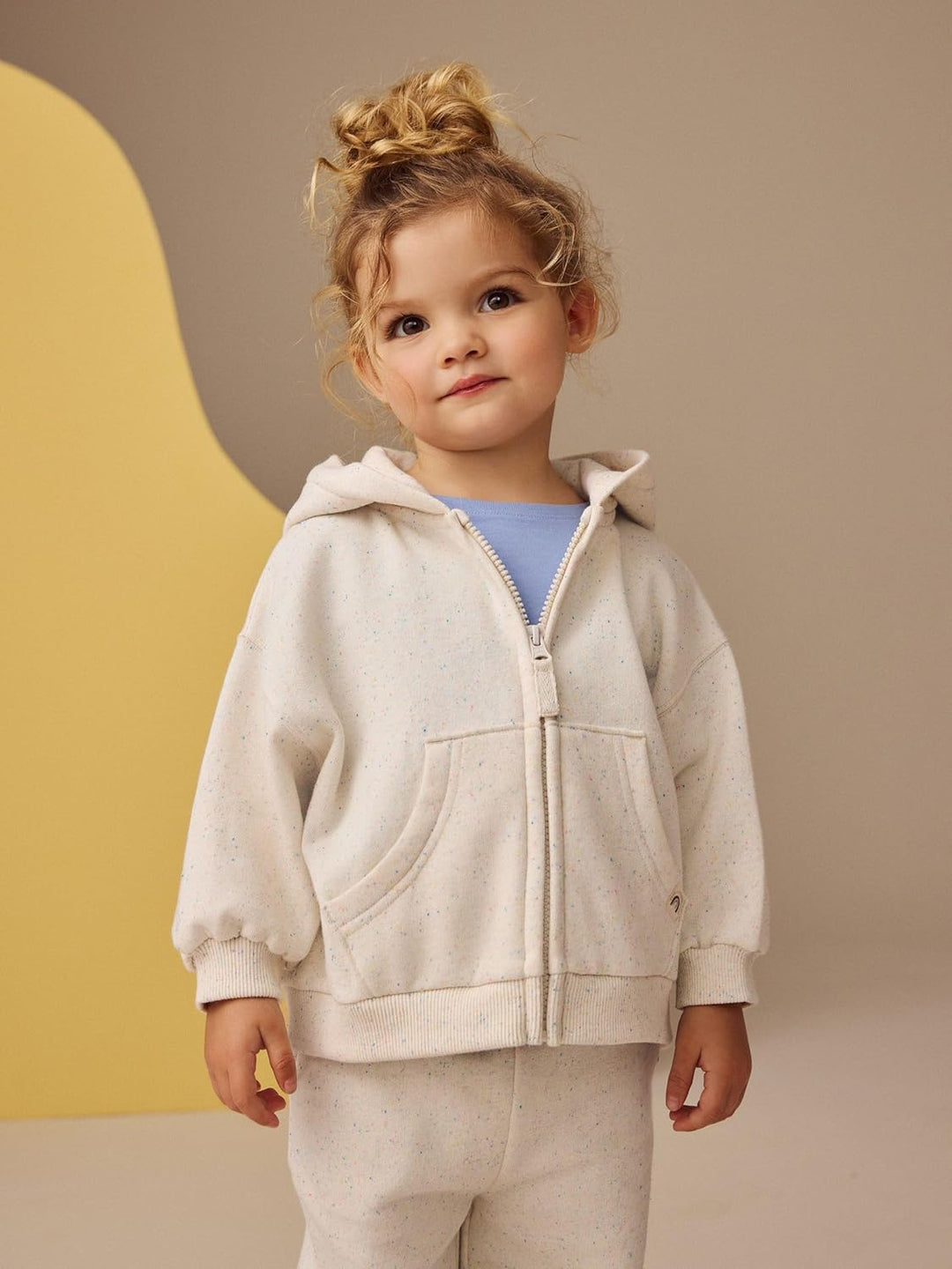 NEXT Mädchen Standard Kapuzenjacke 110-116 Oatmeal, 110-116 Oatmeal