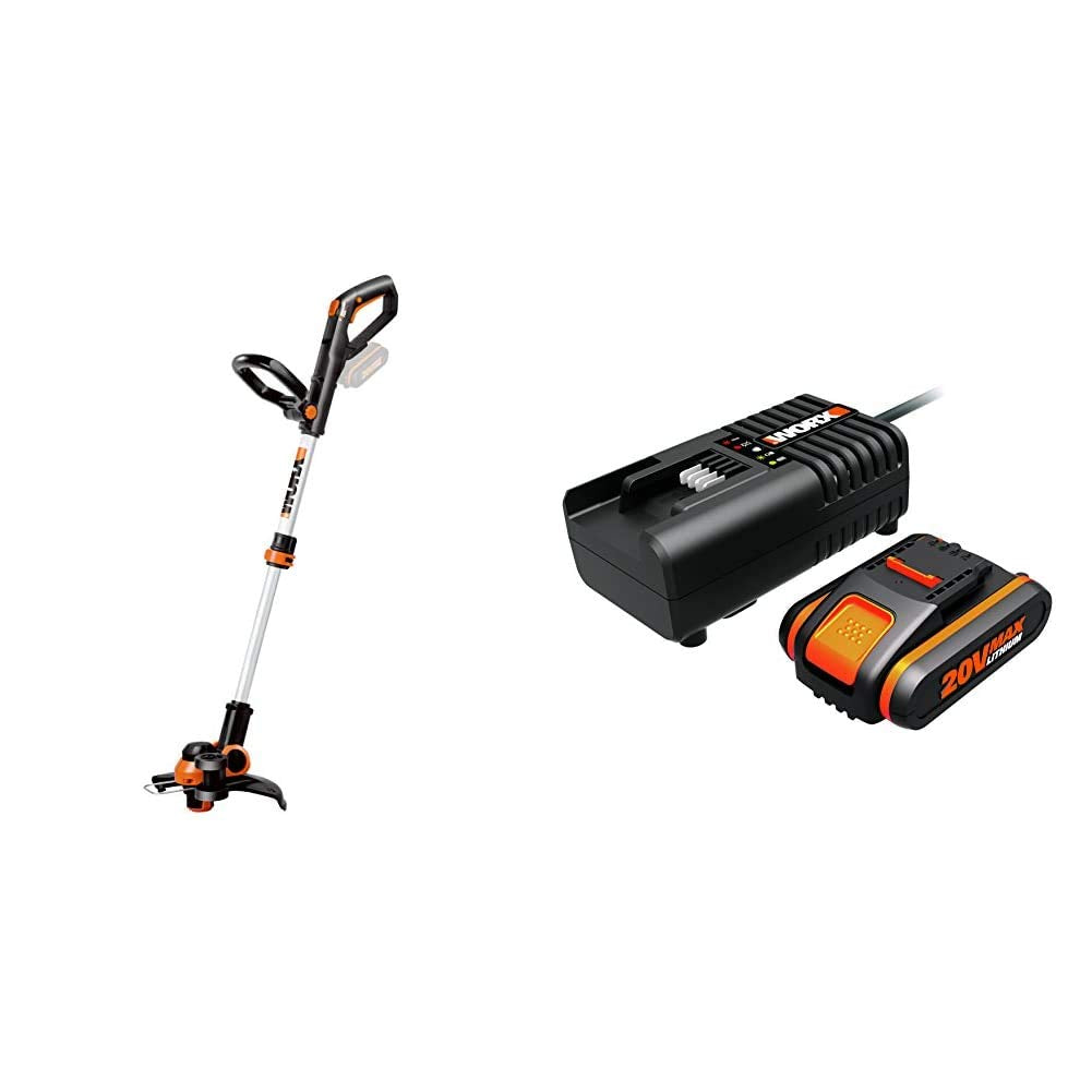 WORX WG163E.9 Akku Rasentrimmer 20V – Kantenschneider Rasen – 2-in-1 Funktion: Rasentrimmer und Kant