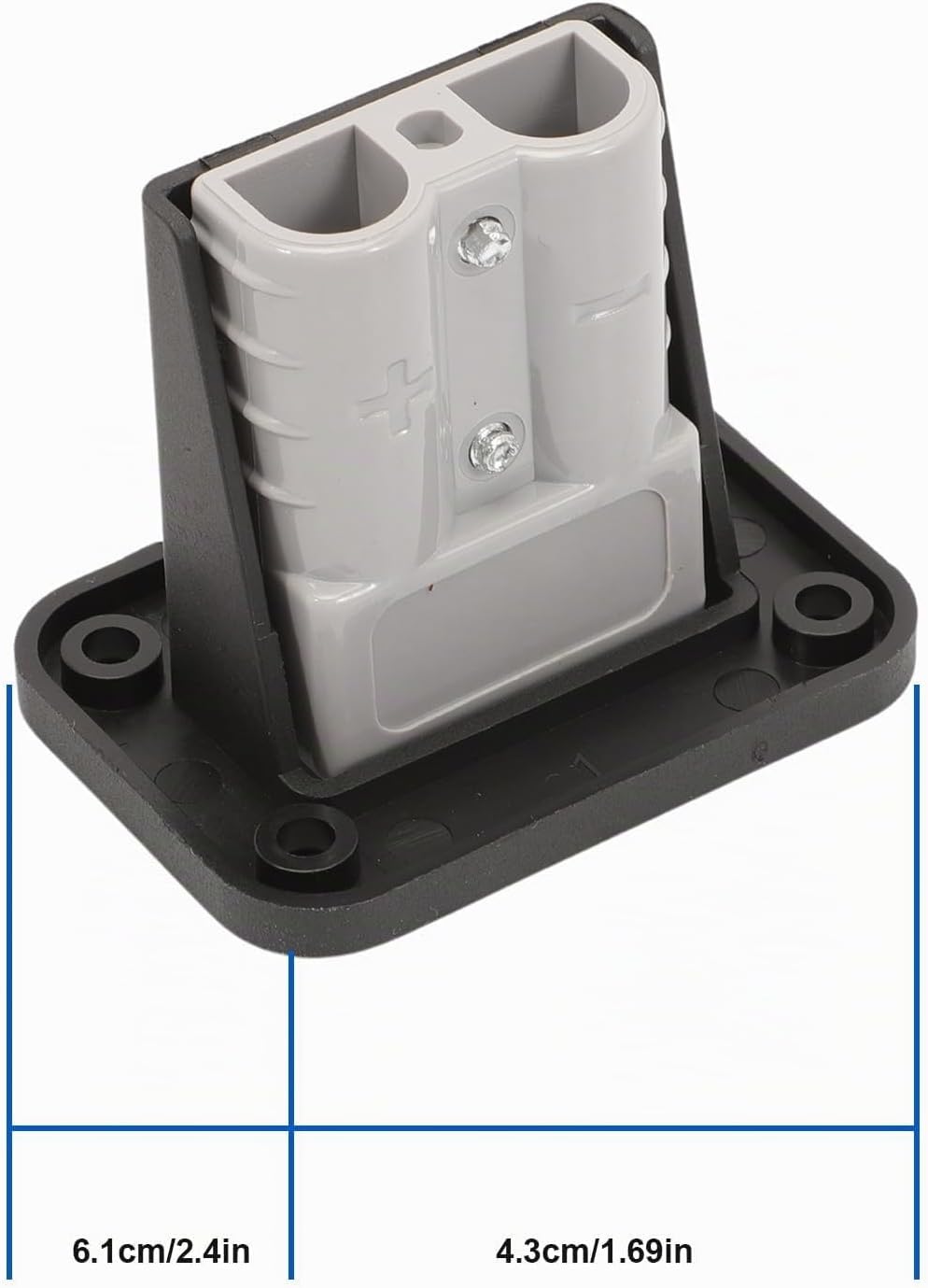 6 Stück Anderson Stecker 50A 600V, Batterie Schnelltrennstecker Hochstromstecker Mit Schutzkappe, Ba