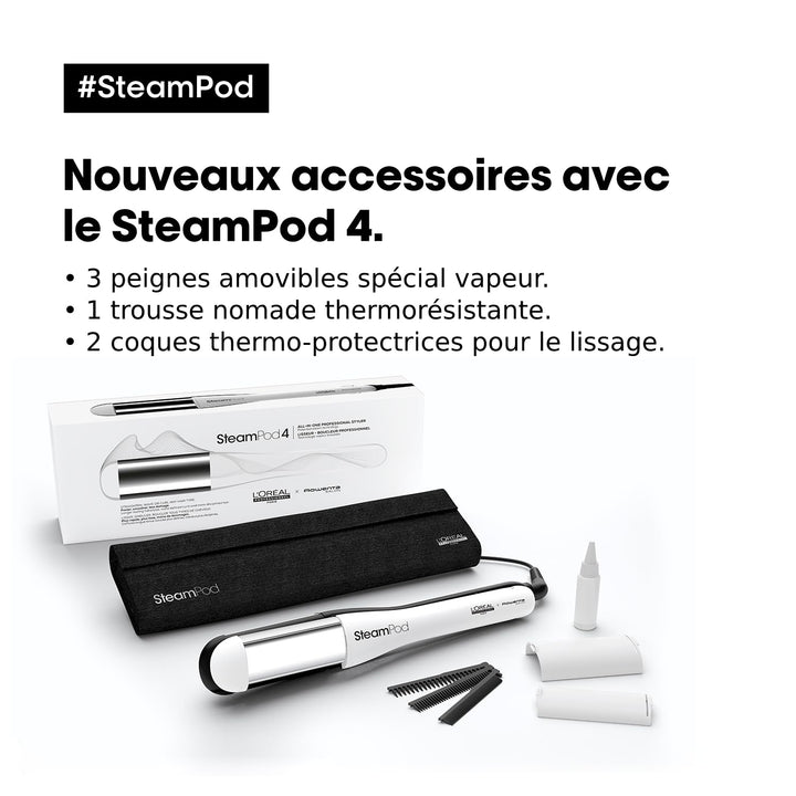 STEAMPOD 4 – Glätteisen mit Dampf-Lockenstab – 95% weniger Schäden – 3 x + schnelles Styling – 3 Tem