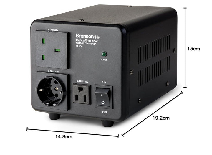 Bronson++ TI 800 110 Volt USA Spannungswandler Ringkern-Transformator 800 Watt - In: 110V oder 220V