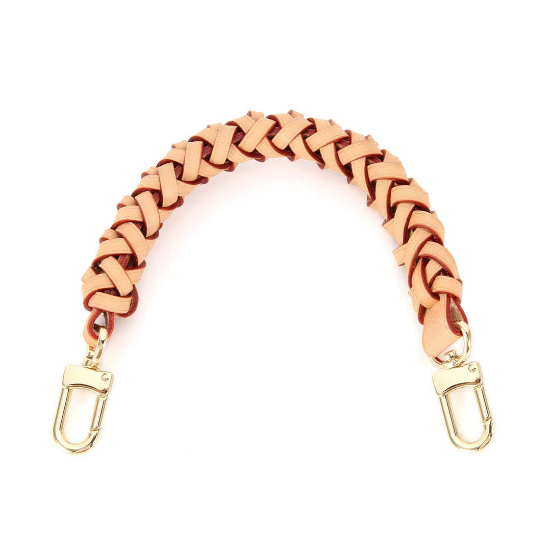 Senral Top Handle Neonoe Strap Geflochtener Echtleder-Griff 31cm,Geflochtener Griff für Beaubourg Ho