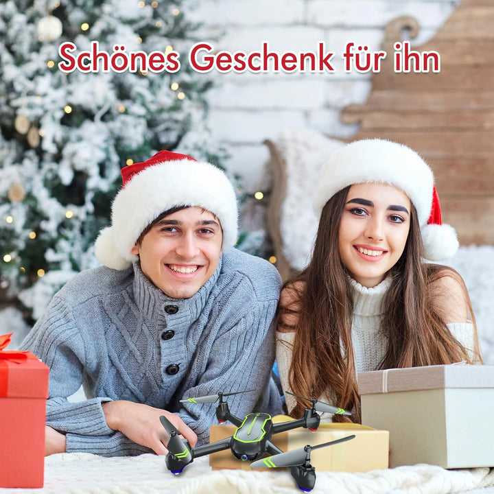 Loolinn | Drohne GPS - Automatisch Rückkehr, Follow Me Funktion, Full HD 1080P Kamera, 32 Min Flugze
