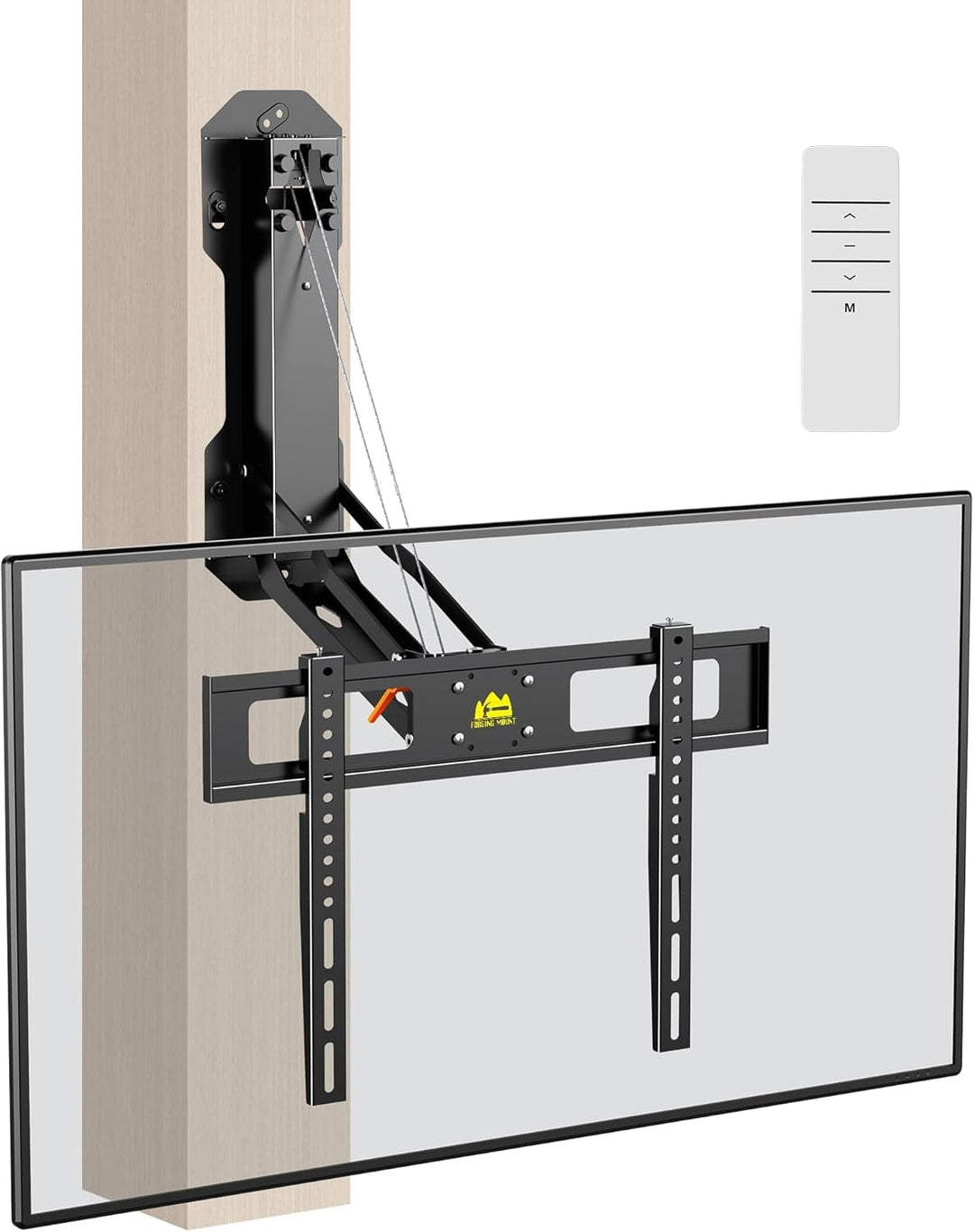 FORGING MOUNT Elektrisch TV Wandhalterung für 32-85 Zoll Fernseher bis 40kg, Motorisierte TV Wandhal