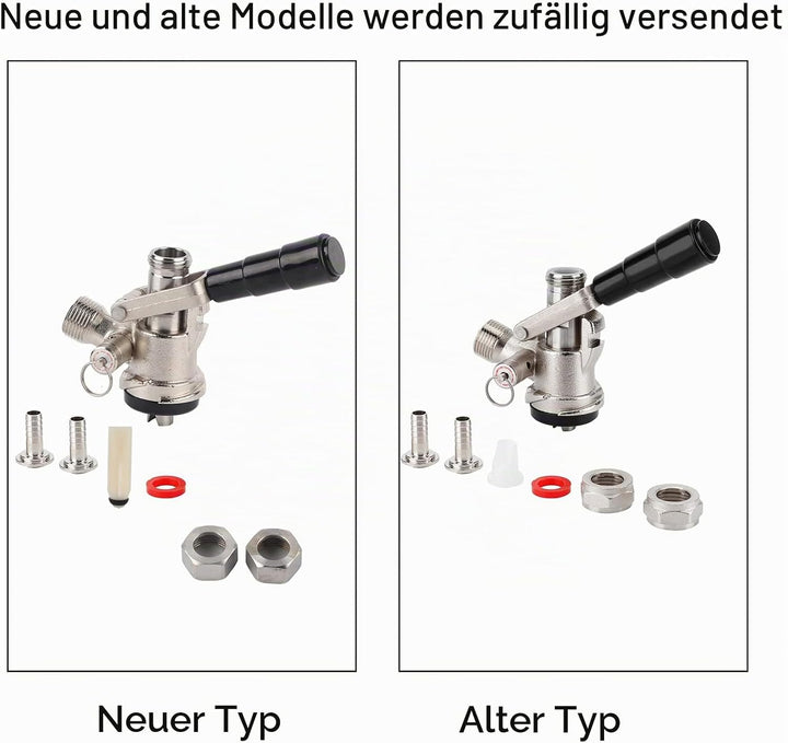 Bierspender, Keg-Koppler, G5/8 Gewinde S-Typ Fassbier-Spender, langlebiger Bierhahn, S-Typ-Fass-Bier