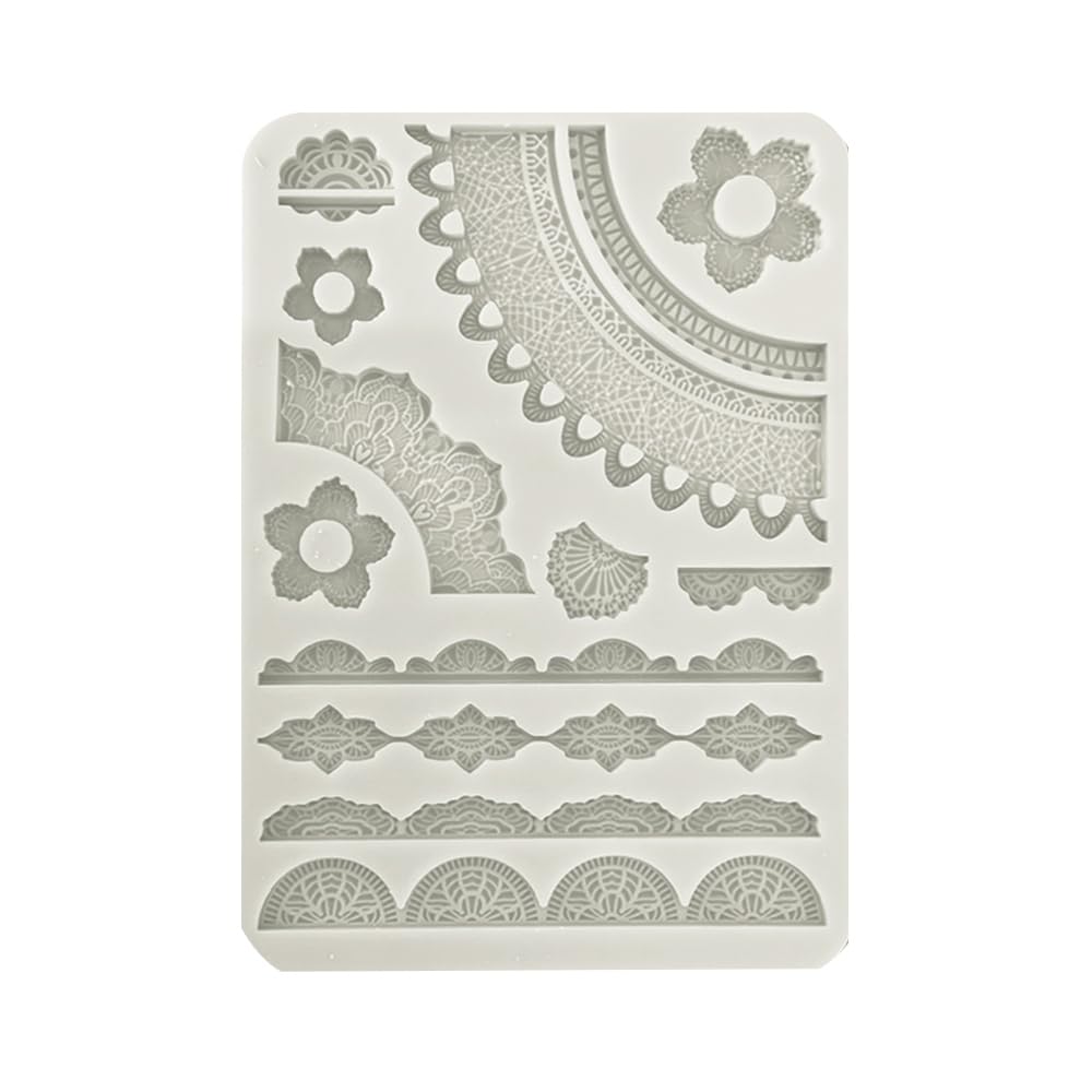 Stamperia - Silicon Mould A5 for Scrapbooking, Albums, Card Making, Bullet Journals and More, Lace B