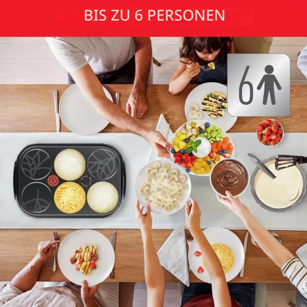 Crêpière électrique Tefal Eco Crep'Party PY55E810 1000 W Noir