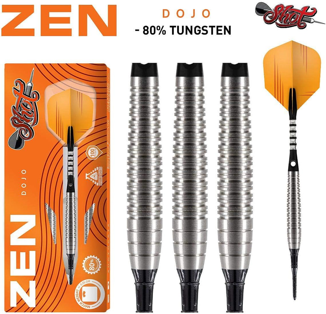 Shot Soft Darts Zen Dojo 80% Tungsten Softtip Darts Softdart 18 Gr, 18 Gr