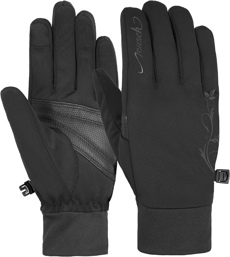 Reusch Damen Saskia Touch-Tec Handschuhe Fingerhandschuhe 8.5 7710 black / black, 8.5 7710 black / b