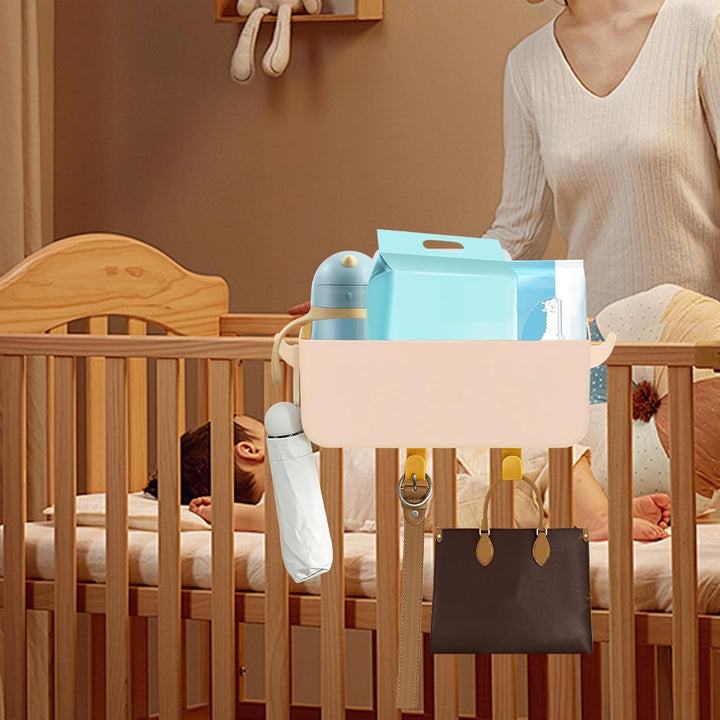 Nachttisch Caddy zum Aufhängen: Bett Organizer Zum Einhänge Mit Haken, Robuste Hängebett Organizer A