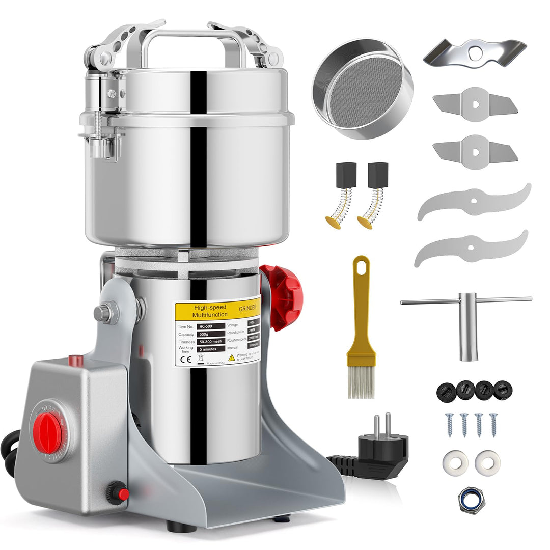 Tragbare Getreidemühle 220 V,Zum Mahlen schütteln,Hochgeschwindigkeits Schleifmaschine Mehl Pulver,D