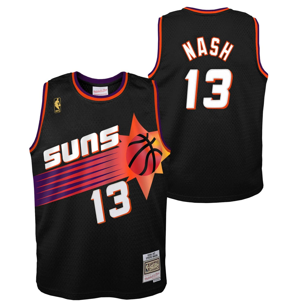 Mitchell &amp; Ness Swingman Kinder Jersey Phoenix Suns 1996 Steve Nash 150 Schwarz, 150 Schwarz
