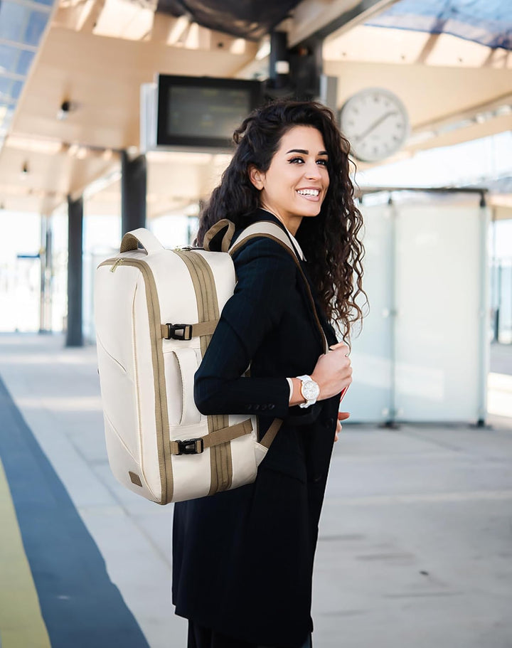 LOVEVOOK Rucksack Handgepäck Flugzeug, Reiserucksack Damen Herren, 30L Travel Backpack Laptop Daypac