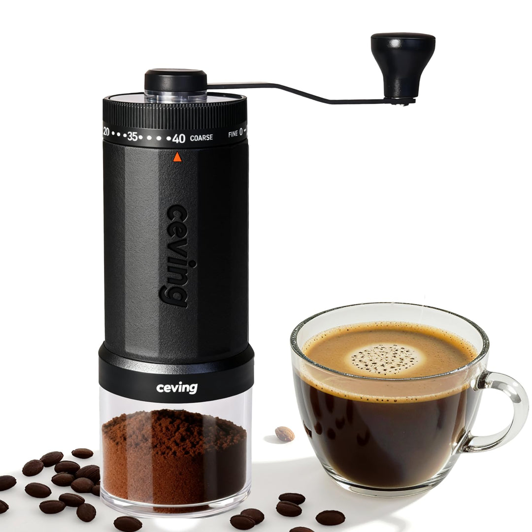 Weltweit Erster Manueller Kaffeemahlwerk Mit 60g Grosser Kapazität, Tragbare Hand-Kaffeemühle Mit 40