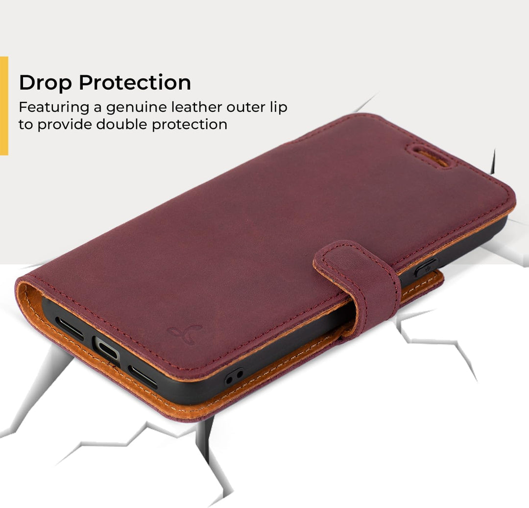 Snakehive Schutzhülle/Klapphülle echt Lederhülle mit Standfunktion, Handmade in Europa für Google Pi