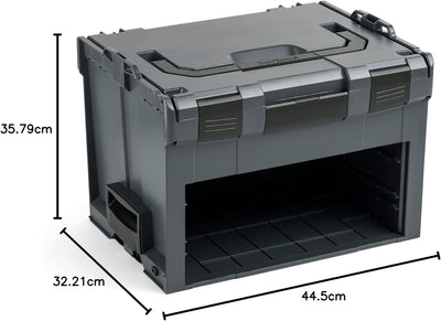 L-BOXX Sortimo LS-Boxx 306 Werkzeugkoffer Set in Anthrazit | mit i-Boxx 72 leer & LS-Schublade 72 le