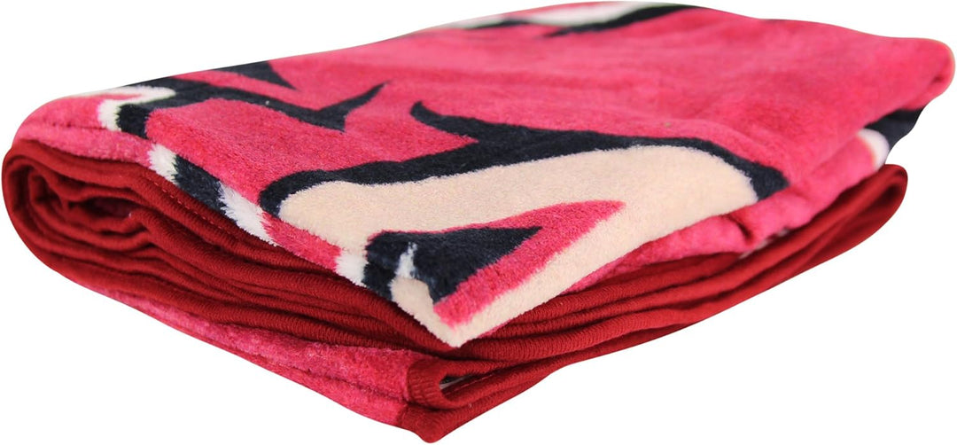 Northwest NHL Chicago Blackhawks Unisex-Erwachsene Micro Raschel Überwurfdecke, 116,8 x 152,4 cm, Br