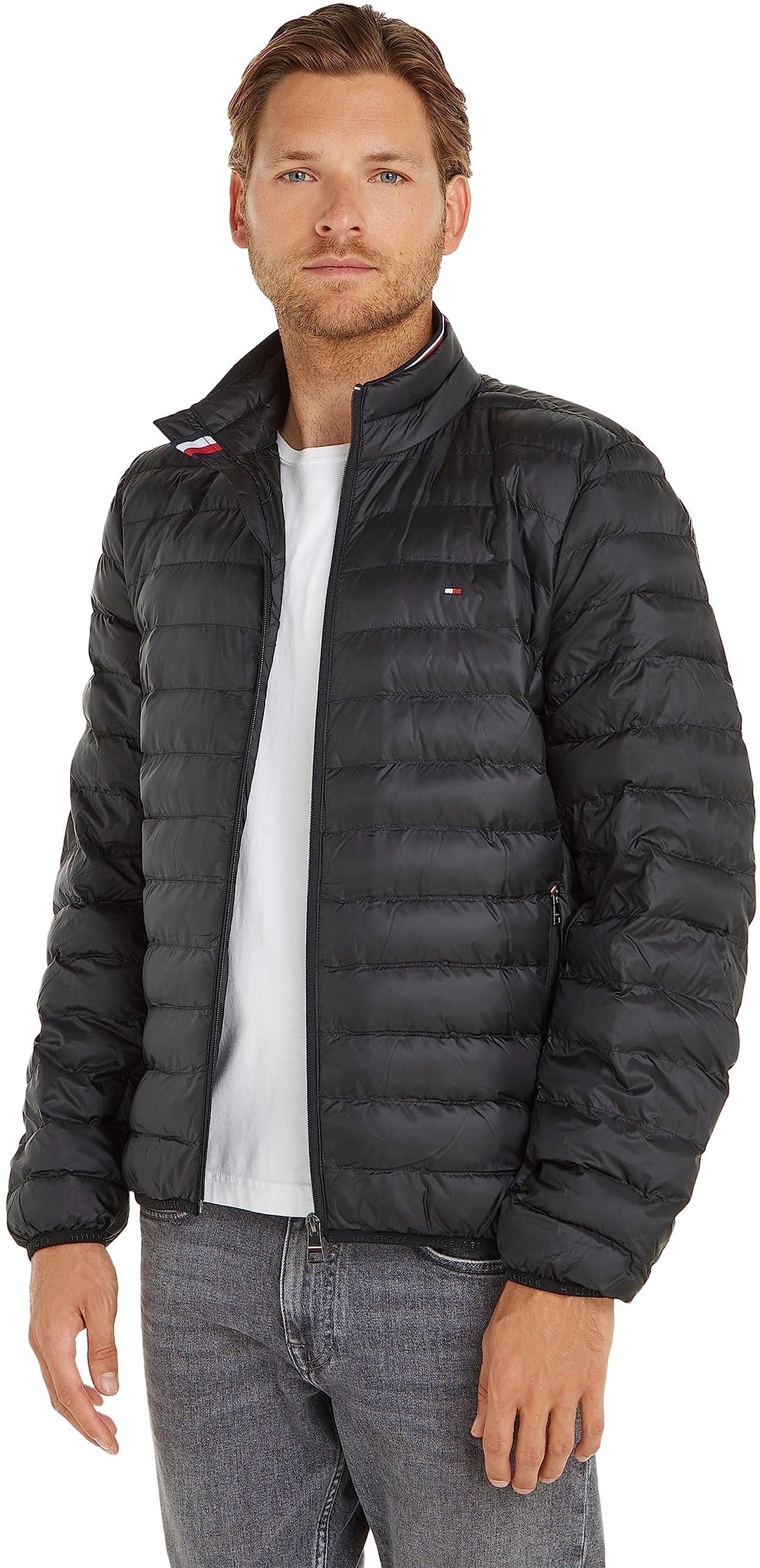 Tommy Hilfiger Herren Jacke Übergangsjacke XXL Schwarz, XXL Schwarz