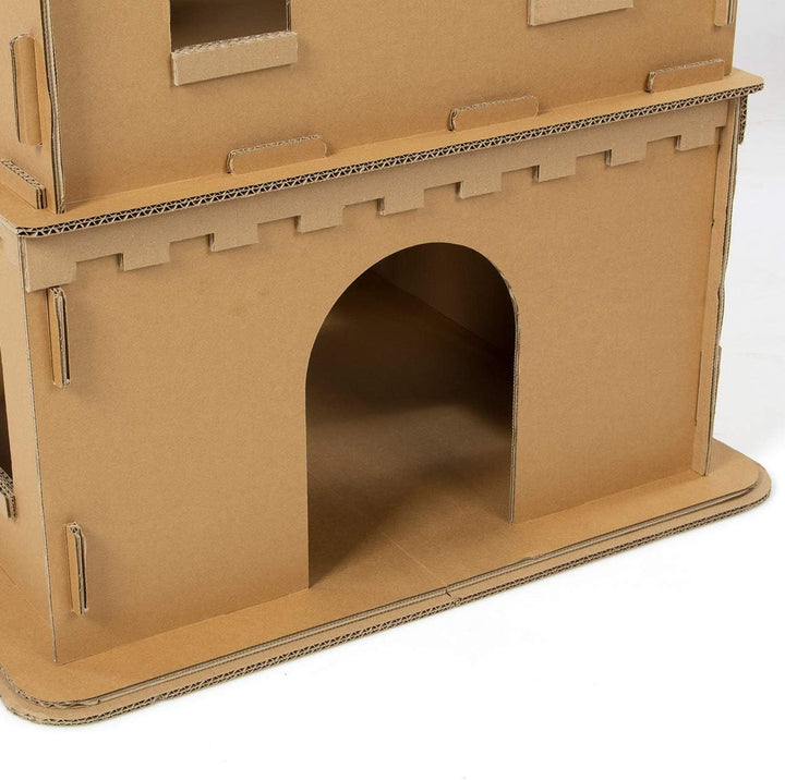 CanadianCat Company | Katzenburg XL aus Wellpappe für Katzen - das Spielhaus