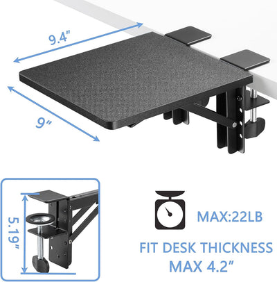 ETHU Arm Handgelenkauflage Catekro, Armlehne für den Schreibtisch, Ergonomischer Computertischarm, 9