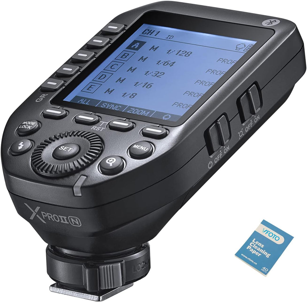 Godox XProII-N 2.4G Flash Trigger Transmitter TTL Autoflash 1/8000s HSS Grosser LCD-Bildschirm 32 Ka