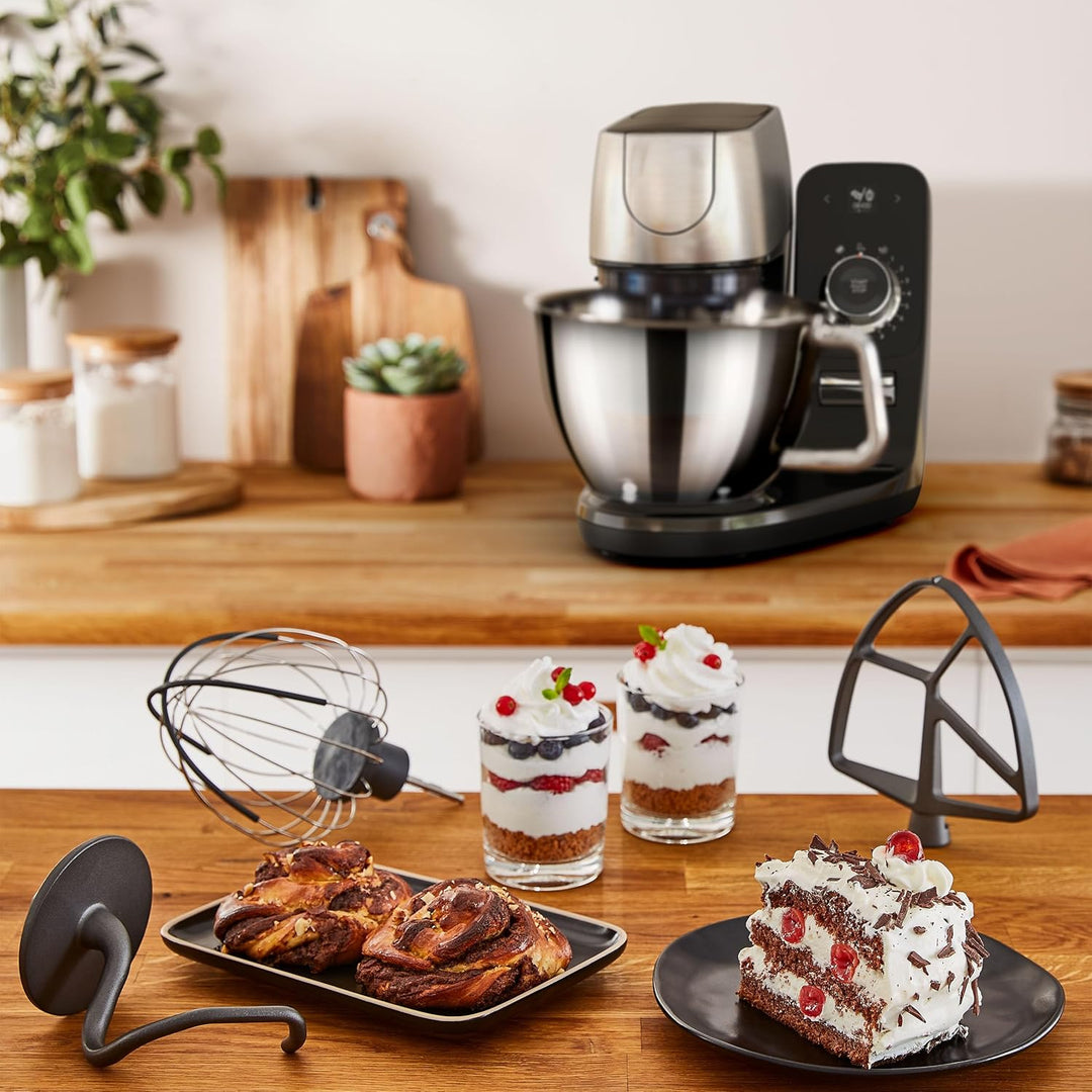 Tefal Coach Küchenmaschine, 1200 W, 8 Auto-Programme, inkl. Back-Zubehör und App, personalisiertes E