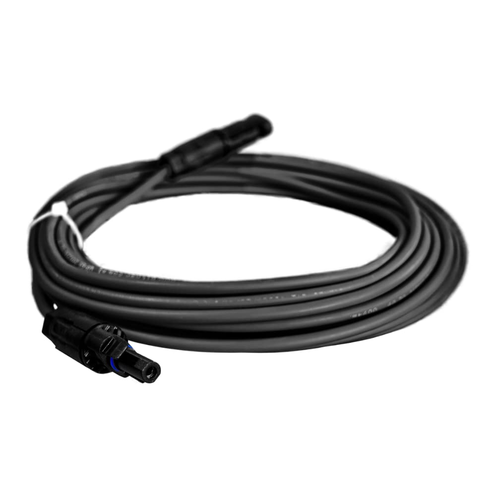 Solarkabel Verlängerungskabel 6mm² mit Solarsteckern SCHWARZ Länge 20m Solarpanel Adapterkabel Solar