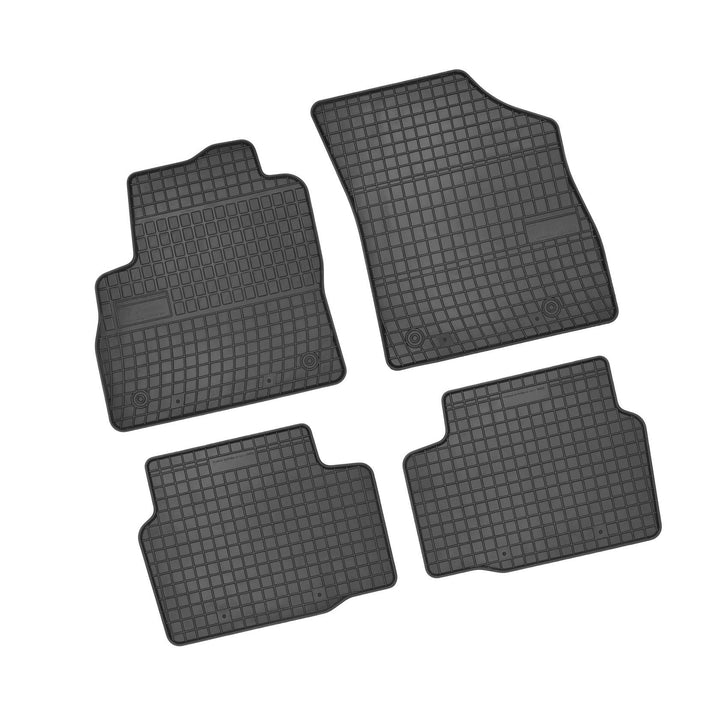 Bär-AfC OP60591 Gummimatten Auto Fussmatten Schwarz, Erhöhter Rand, Set 4-teilig, Passgenau für Opel