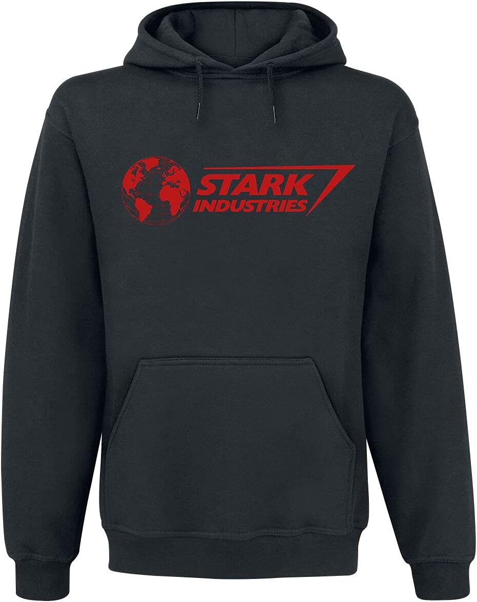 Iron Man Stark Industries Männer Kapuzenpullover schwarz L
