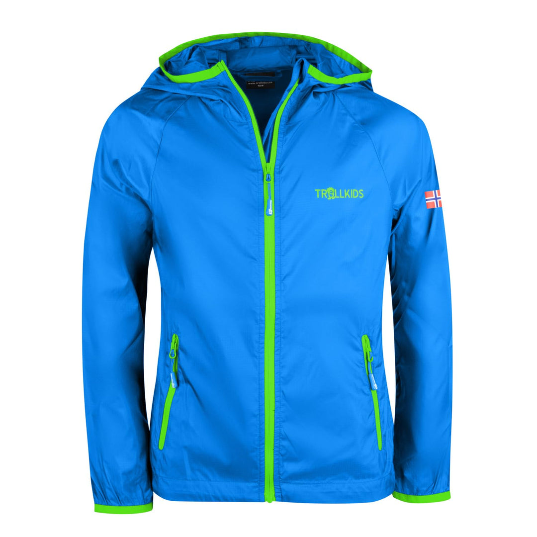 Trollkids Kids Fjell Running Jacket 104 Blau, 104 Blau