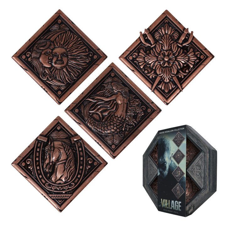 FANATTIK Resident Evil VIII – Dorfnachbildung Hauswappen Medaillon Kollektion, Einheitsgrösse, Kunst