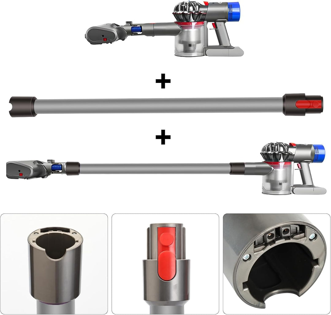 Verlängerungsrohr für Dyson V15 V11 V10 V8 V7 Staubsauger, Rohr für Dyson Ersatz Teleskoprohr Schnel