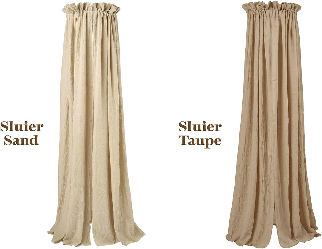 Meyco Baby Betthimmel - Sand - Sluier (30x155cm) Sand H155 x B30 cm (1er Pack), Sand H155 x B30 cm (
