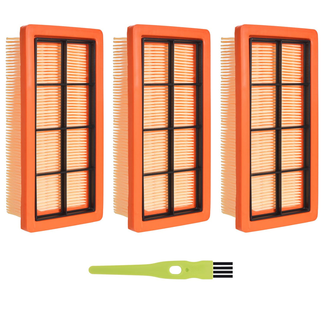 3 Flat Pleated Filters Replaces for Kärcher 6.415-953.0 AD2 Battery AD3 AD4 Premium AD3.000, AD3.200