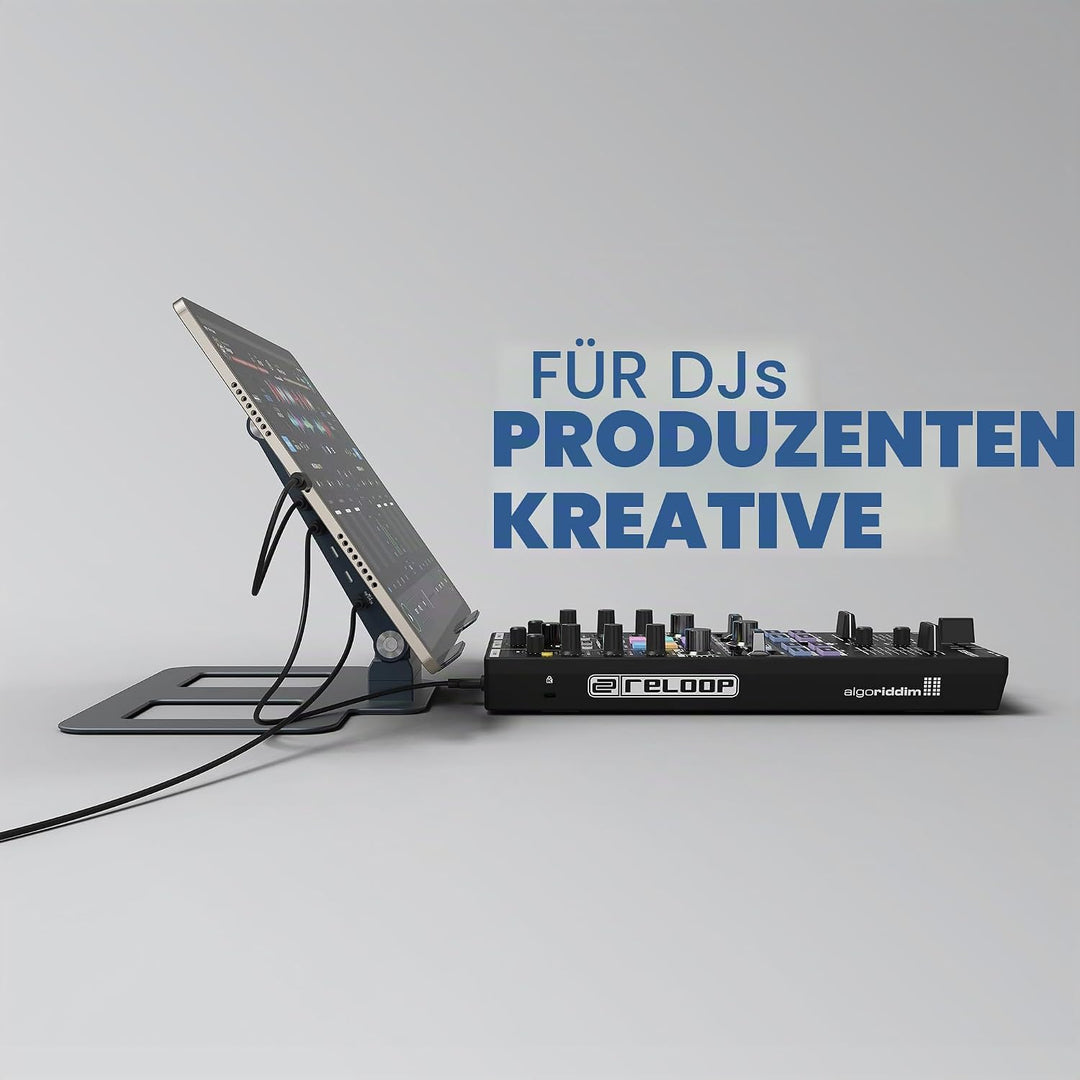 Reloop Stand Hub Pro - Laptop-Ständer und 10-in-1-Multimedia-Hub mit Power Delivery