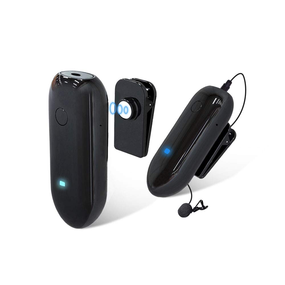 Mini Wireless Lavalier Mikrofon System,LENSGO LWM-318C 20-Kanal UHF Professional Omnidirektionales K